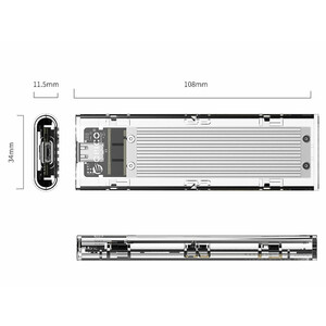 قیمت باکس هارد اس اس دی اوریکو ORICO TCM2-C3 NVMe M.2 SSD Enclosure 10Gbps