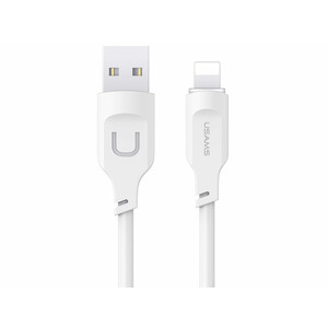 کابل شارژ سریع لایتنینگ ال ای دار 1.2 متری یوسامز USAMS US-SJ565 USB to Lightning fast charging cable 2.4A