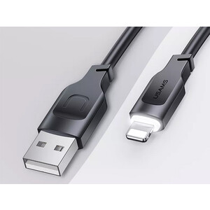 کیفیت کابل لایتنینگ فست شارژ ال ای دار یوسامز USAMS US-SJ565 Lithe series 1.2 meter USB to Lightning fast charging cable