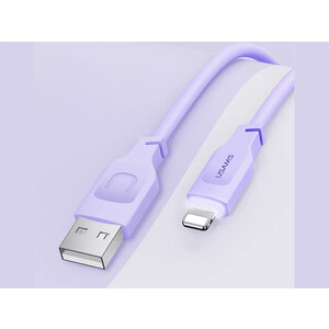 خرید کابل لایتنینگ فست شارژ ال ای دار یوسامز USAMS US-SJ565 Lithe series 1.2 meter USB to Lightning fast charging cable