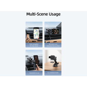 هولدر موبایل داخل خودرو یوسامز USAMS Car Centre Retractable Transparent Holder US-ZJ072