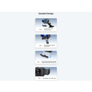 هولدر موبایل داخل خودرو یوسامز USAMS Car Centre Retractable Transparent Holder US-ZJ072