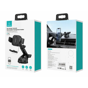 هولدر موبایل داخل خودرو یوسامز USAMS Car Centre Retractable Transparent Holder US-ZJ072