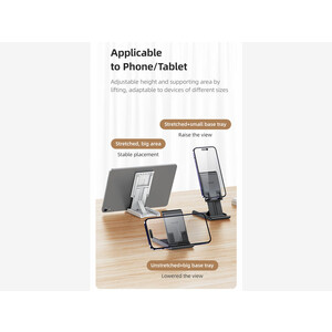 هولدر موبایل و تبلت رومیزی تاشو یوسامز USAMS US-ZJ073 Desktop Tablet Phone Holder