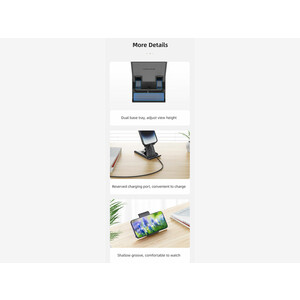 هولدر موبایل و تبلت رومیزی تاشو یوسامز USAMS US-ZJ073 Desktop Tablet Phone Holder