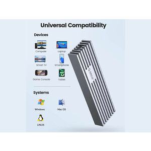 باکس اس اس دی m2 اوریکو ORICO FV35C3-G2 USB3.2 Gen2 Type-C M.2 NVMe/NGFF(SATA) SSD Enclosure