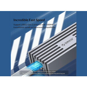 باکس اس اس دی m2 اوریکو ORICO FV35C3-G2 USB3.2 Gen2 Type-C M.2 NVMe/NGFF(SATA) SSD Enclosure