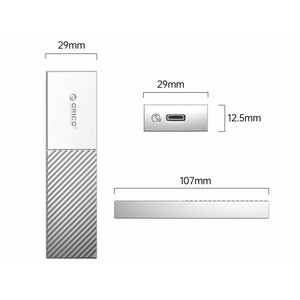 خرید باکس هارد اس اس دی M.2 NVMe اوریکو ORICO FV09C3-G2 USB3.2 Gen2 Type-C M.2 NVMe/NGFF(SATA)  SSD Enclosure