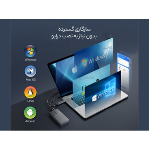 قیمت باکس M.2 NVMe اوریکو ORICO FV09C3-G2 USB3.2 Gen2 Type-C M.2 NVMe/NGFF(SATA)  SSD Enclosure