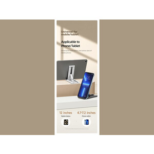 هولدر رومیزی گوشی‌موبایل و تبلت یوسامز Usams US-ZJ070 Spring Folding Desktop Tablet/Phone