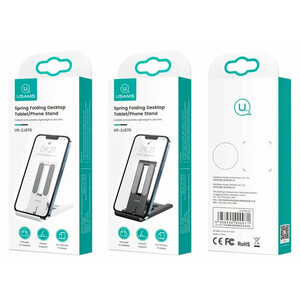 هولدر رومیزی گوشی‌موبایل و تبلت یوسامز Usams US-ZJ070 Spring Folding Desktop Tablet/Phone