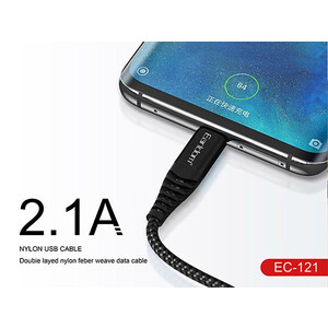 خرید کابل تبدیل USB به microUSB ارلدام EARLDOM EC-121 USB TO Micro USB Cable 1m