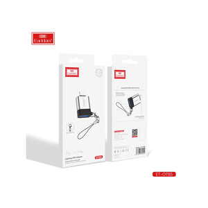 خرید کوچکترین مبدل اوتی‌جی آیفون یواس‌بی به لایتنینگ ارلدام EARLDOM OTG Lightning Model ET-OT65