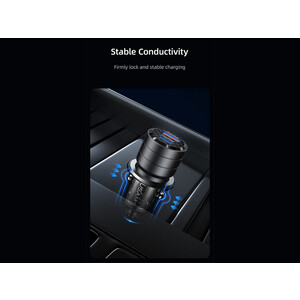 شارژر فندکی فست شارژ یو اس بی و تایپ سی 95 وات یوسامز  USAMS US-CC176 C36 95W Usb-a + Usb-c Fast Car Charger