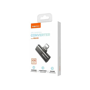 فروش مبدل لایتنیگ 2 در 1 رسی RECCI RDS-A05 Lightning Converter