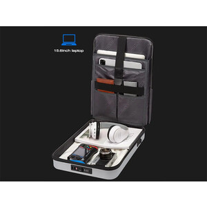 کوله ضد آب ضد سرقت بنج  Bange BG-7682 Hard Case Backpack With TSA Combination Lock And USB Type-C Port