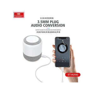 فروش کابل صدای جک 3.5 میلی‌متری به لایتنینگ یک متری ارلدام Earldom ET-AUX42 Stereo AUX Cable
