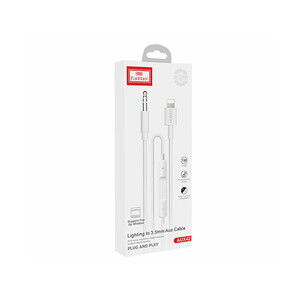 خرید کابل صدای جک 3.5 میلی‌متری به لایتنینگ یک متری ارلدام Earldom ET-AUX42 Stereo AUX Cable