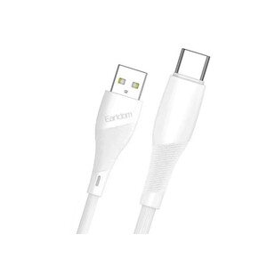 قیمت کابل شارژ سریع یو اس بی به تایپ سی 2.4 آمپر 0.25 متری ارلدام Earldom Charging Cable 25cm