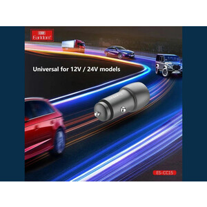 شارژر فندکی دو پورت تایپ سی 40 وات ارلدام  Earldom CC15 Dual USB PD Car Charger 40W