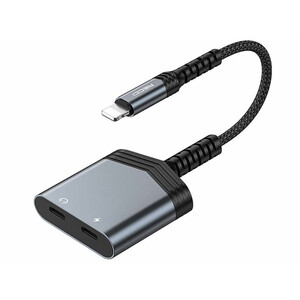 مبدل صدا و شارژ لایتنینگ به دو درگاه لایتنینگ 2 آمپر رسی RDS-A18