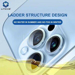 گلس لنز دوربین آیفون 15 پرو و آیفون 15 پرومکس لیتو