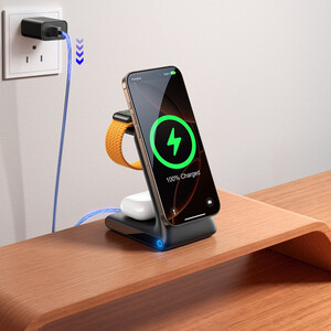 شارژر وایرلس مگنتی رومیزی جویروم JOYROOM JR-W15