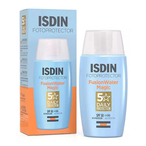 کرم ضد آفتاب بی رنگ ایزدین ISDIN مدل فیوژن واتر مجیک SPF50 حجم 50ml