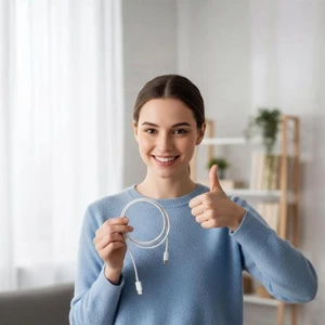 کابل شارژ تایپ سی به لایتنینگ یوسامز