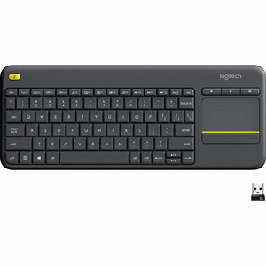 کیبورد بی سیم لاجیتک Logitech مدل K400 Plus با تاچ پد یکپارچه