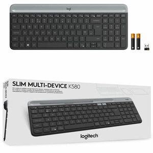 کیبورد بی سیم لاجیتک Logitech مدل K580 با چیدمان Chrome OS