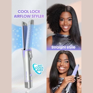 حالت دهنده مو شیگلم SHEGLAM اصل مدل Cool Lock Airflow سه کاره سایز 25mm