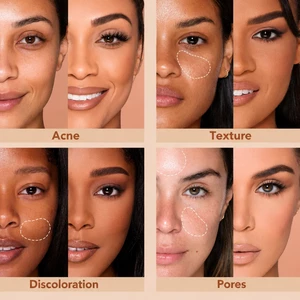 کرم پودر شیگلم روی پوست های متفاوت