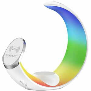 شارژر وایرلس 4 کاره ارلدام Earldom مدل ET-WC55 با توان 15W و نور RGB