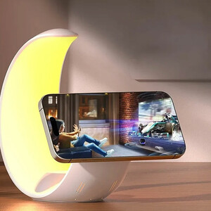 شارژر وایرلس 4 کاره ارلدام Earldom مدل ET-WC55 با توان 15W و نور RGB
