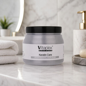 ماسک مو ویتاپلکس مدل Keratin فاقد سولفات مناسب موی کراتین شده 500ml