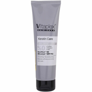 کرم مو ویتاپلکس مدل KC فاقد سولفات مناسب موی کراتین شده 150ml بدون آبکشی