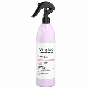 اسپری نرم کننده مو ویتاپلکس مدل Vitamin Care فاقد سولفات مناسب موی خشک و نرمال 300ml