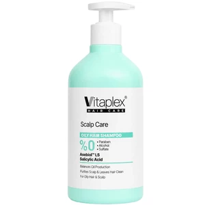 شامپو مو ویتاپلکس مدل Scalp Care مناسب موهای چرب بدون سولفات 500ml