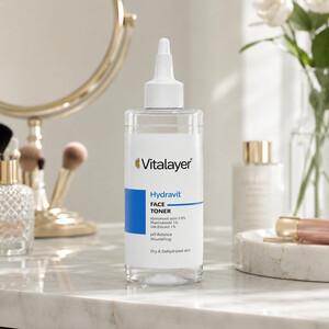 تونر صورت ویتالیر مدل Hydravit مناسب پوست خشک و کم آب 200ml