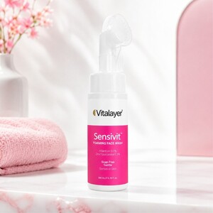 فوم شستشو صورت ویتالیر مدل Sensivit مناسب پوست حساس حجم 200ml