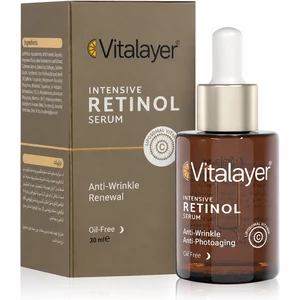 سرم قطره چکانی رتینول 0.5% ویتالیر مدل Intensive Retinol ضدچروک 30ml