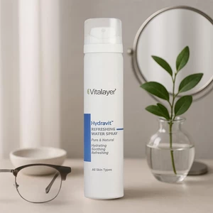 اسپری آبرسان صورت و بدن ویتالیر مدل Hydravit مناسب برای انواع پوست حجم 75ml