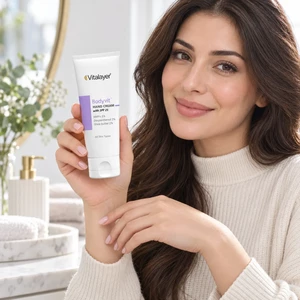 کرم مرطوب کننده دست ویتالیر مدل Bodyvit با SPF25 مناسب انواع پوست حجم 75ml
