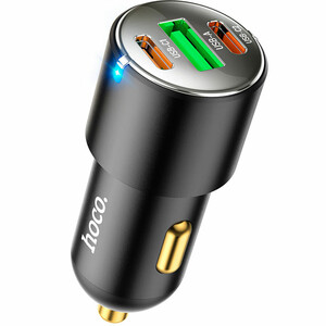 شارژر فندکی هوکو Hoco مدل NZ6 سه پورت با توان 45 وات