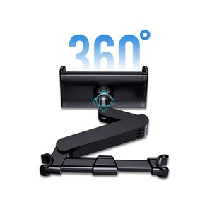 پایه نگهدارنده موبایل و تبلت صندلی عقب خودرو راک Rock Universal retractable car headrest mount دارای زانویی جهت تنظیم در زاویه دلخواه