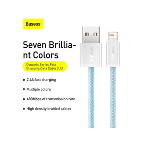 کابل لایتنینگ به یواس‌بی بیسوس Baseus Dynamic Series USB to iP 2.4A