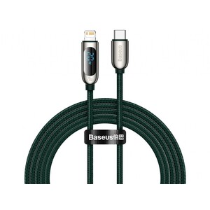 کابل شارژ لایتنینگ به تایپ سی 20 وات بیسوس Baseus Display Fast Charging Data Cable 2m CATLSK-A01