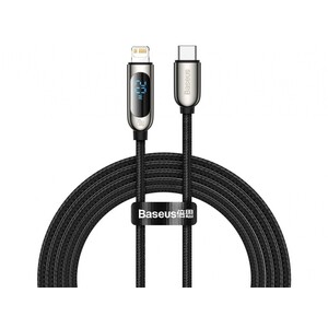 کابل شارژ لایتنینگ به تایپ سی 20 وات بیسوس Baseus Display Fast Charging Data Cable 2m CATLSK-A01
