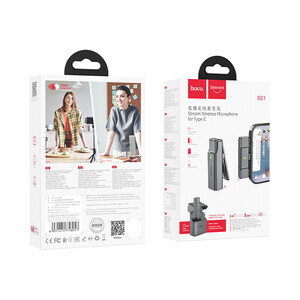 خرید میکروفون بی‌سیم تایپ‌سی هوکو Hoco S31  Stream wireless microphone type-c